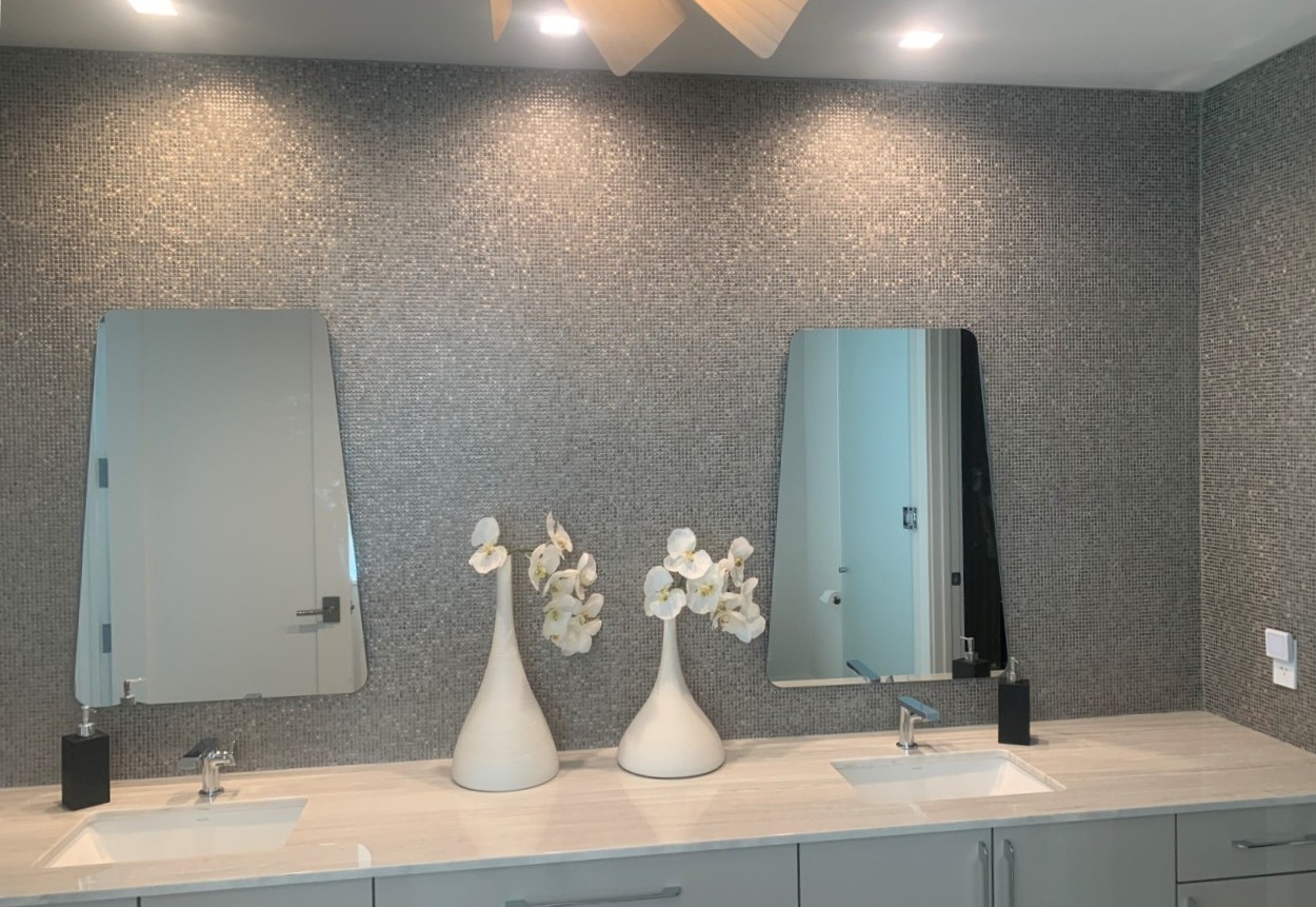 Stainless Steel Backsplash Installation Palm Beach Gardens & Jupiter FL - Stainless Steel Backsplash Tile Installation Cost