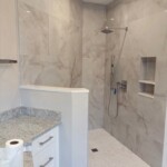 24' x 48' porcelain shower tile