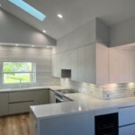Marble Mosaic Backsplash Installation