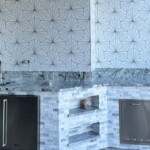 Porcelain Tile Backsplash installation